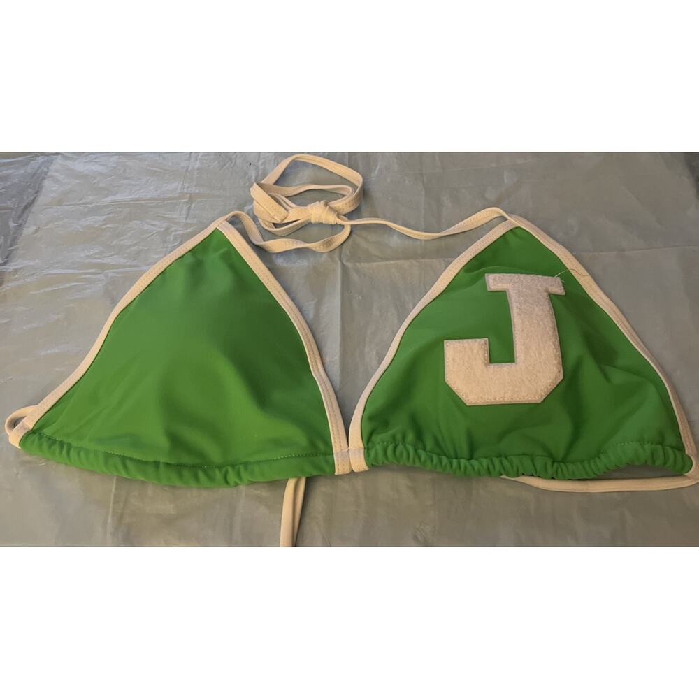 Jolefille Brazilian Style Thong Bikini-Sexy Triangle Two-Piece Swimsuit Green XL - Picture 11 of 14